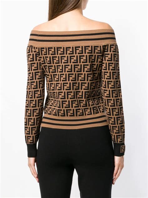 brown fendi jumper|fendi sweater women.